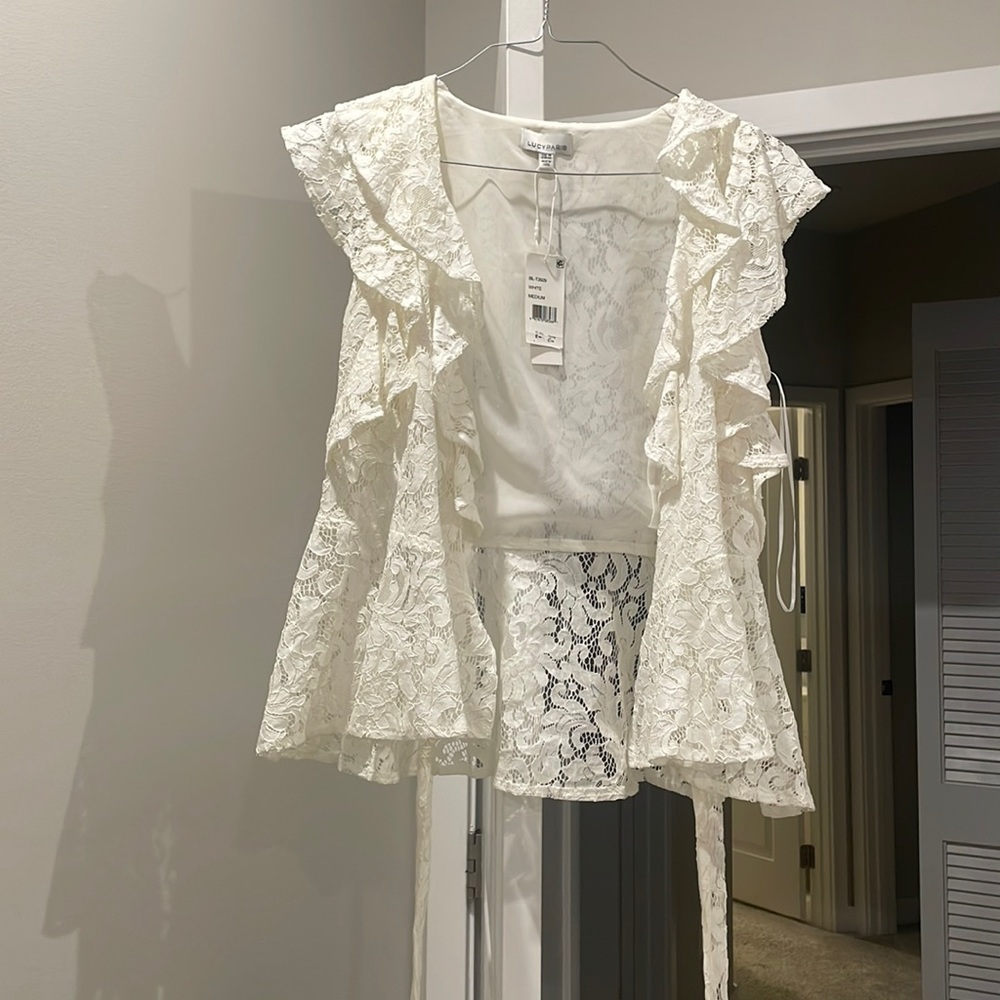 Lucy Paris new with tags wrap blouse